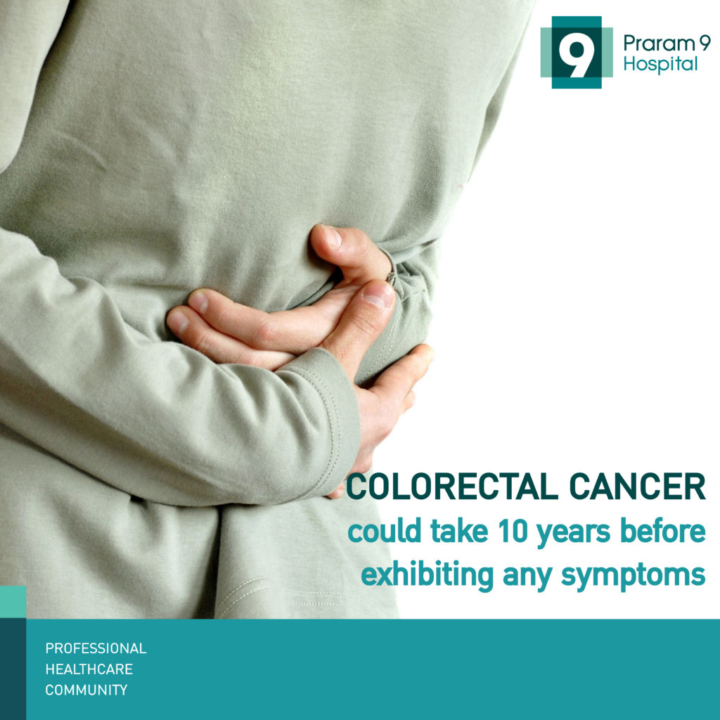 Colorectal cancer could take up to 10 years before exhibiting any ...